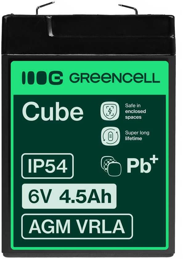 Green Cell Žalias Cell Žalias CELL Baterija AGM 6V4.5AH