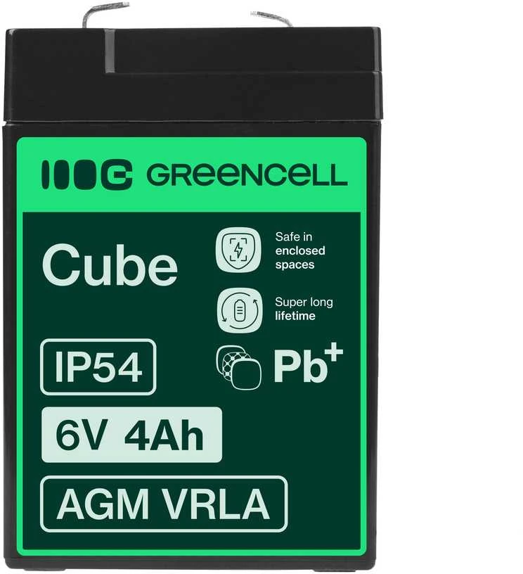 Green Cell Žalias Cell Žalias CELL Akumuliatorius AGM 6V 4.0 Ah