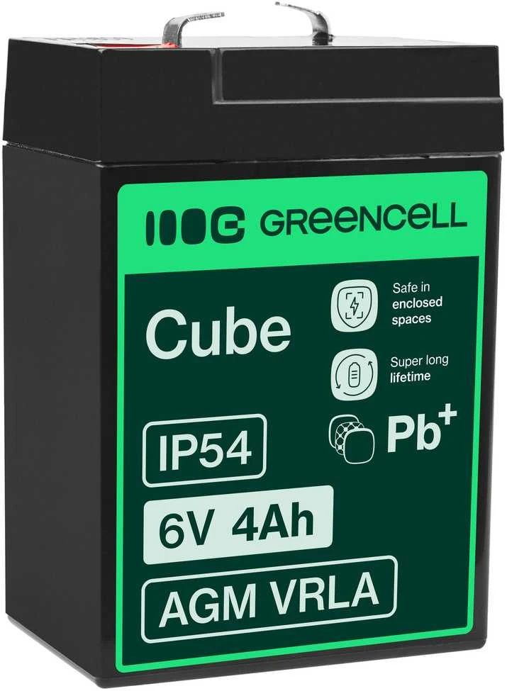 Green Cell Žalias Cell Žalias CELL Akumuliatorius AGM 6V 4.0 Ah