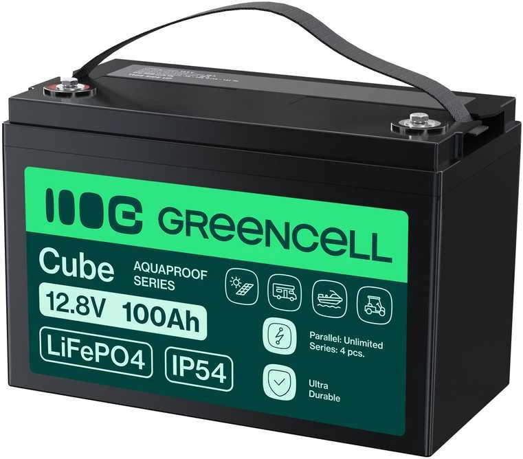 Green Cell „Žalias Cell“ Žalias Cell LFPGC12V100AH UPS akumuliatorius ličio geležies fosfatas (LiFePO4) 12,8 V 100 Ah