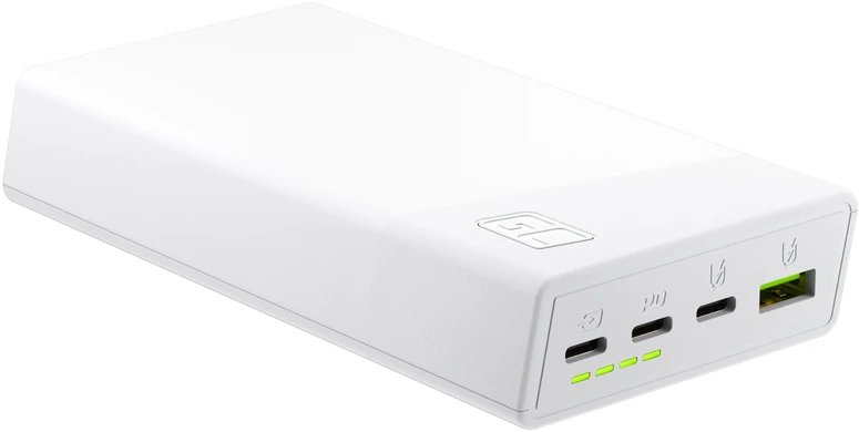 Green Cell Žalias Cell Žalias Cell Power Bank PowerPlay 20000mAh 22.5W - baltas