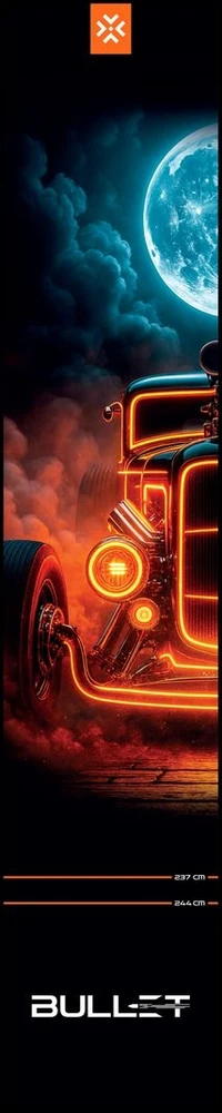 ACM Smiginio kilimėlis Bullet Hotrod, 300 × 60 cm