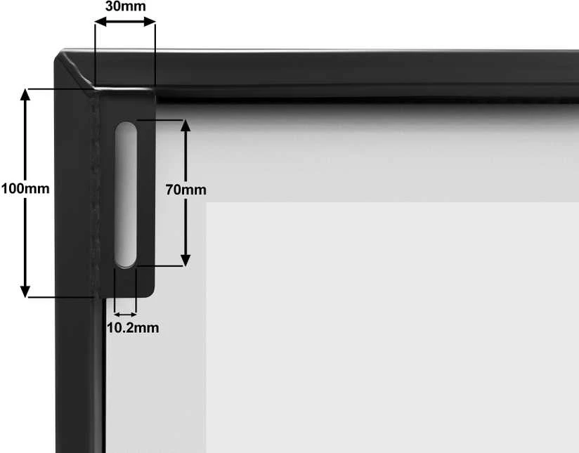 Bilaro Krepšinio lenta 152x90cm 10mm grūdintas stiklas, tvirtinimas kampuose
