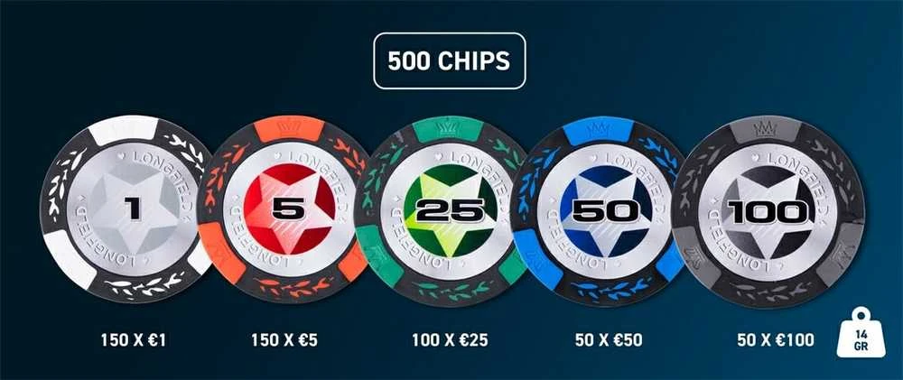 Engelhart Pokerio rinkinys 500 vnt.