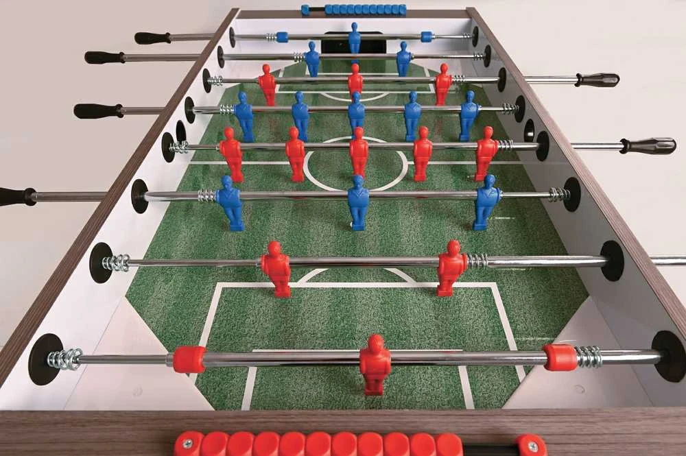 Futbolo stalas Garlando F-100, pilkas ąžuolas, vientisi strypai (00)