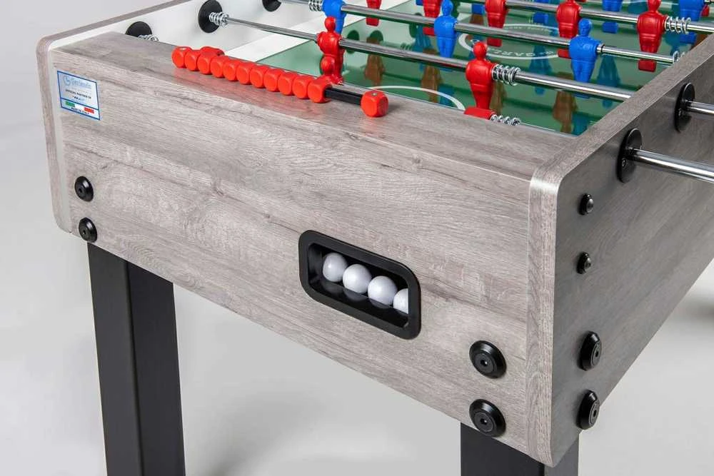 Futbolo stalas Garlando G-500, vientisi strypai, pilkas ąžuolas