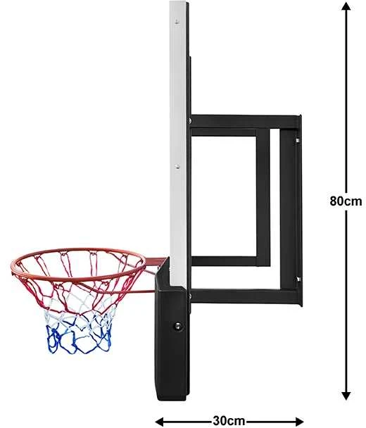 Krepšinio lenta Bilaro Omaha Class 136x80cm, 8mm grūdintas stiklas, su lanku ir tinkleliu