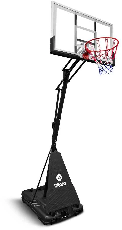 Mobilus krepšinio stovas Bilaro Houston Class 130x80cm, 6mm grūdintas stiklas