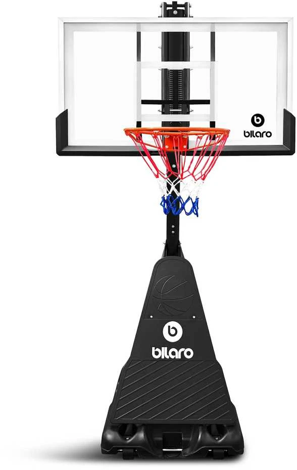 Mobilus krepšinio stovas Bilaro Houston Class 130x80cm, 6mm grūdintas stiklas