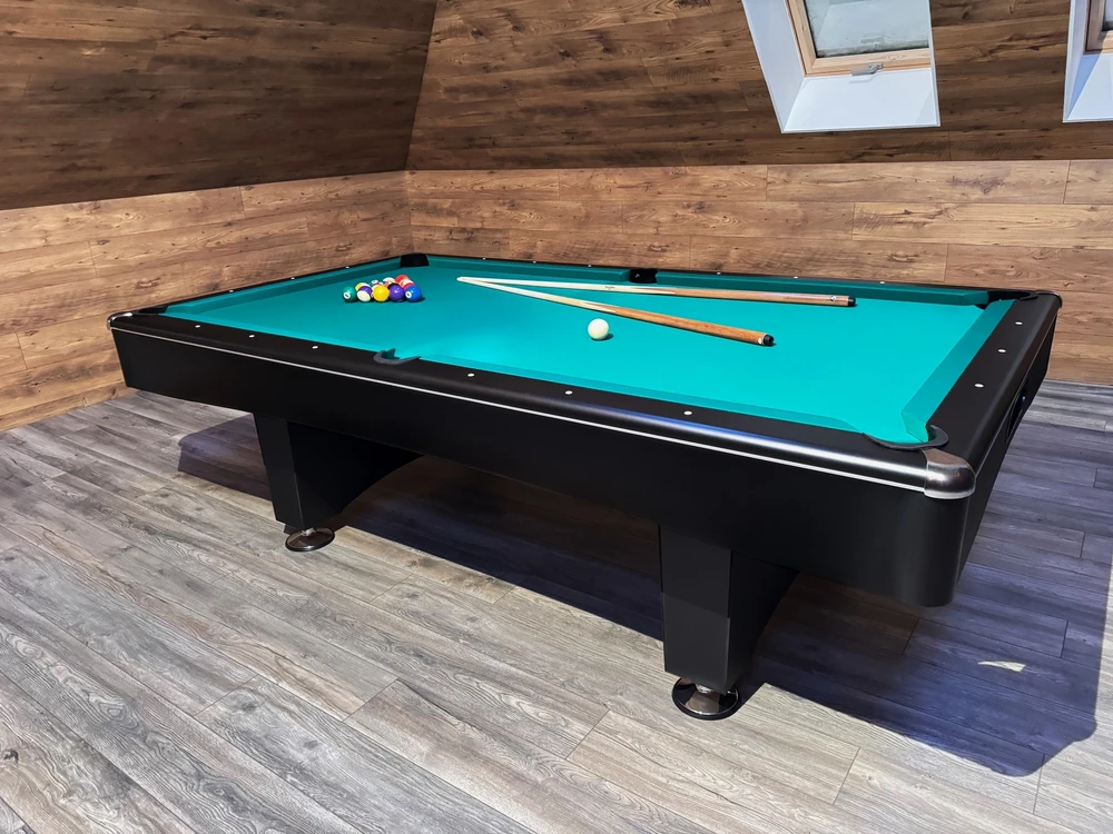 Pulo stalas Bilaro Eliminator II 7 pėdų, juodos spalvos