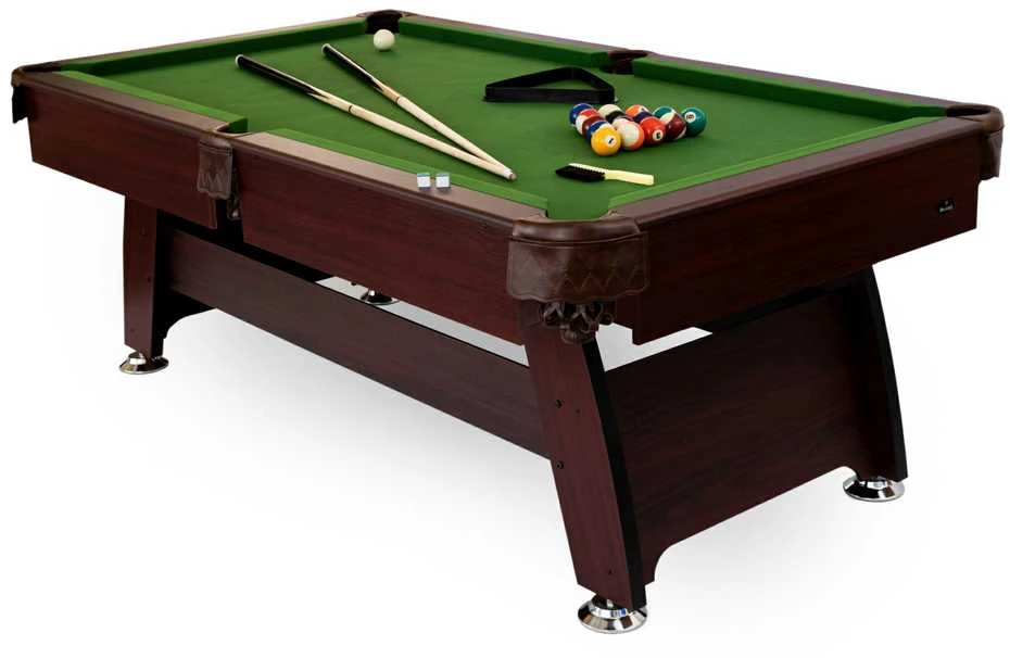 Pulo stalas Bilaro Q15 8 pėdų (242x131cm) žalias audinys su komplektacija