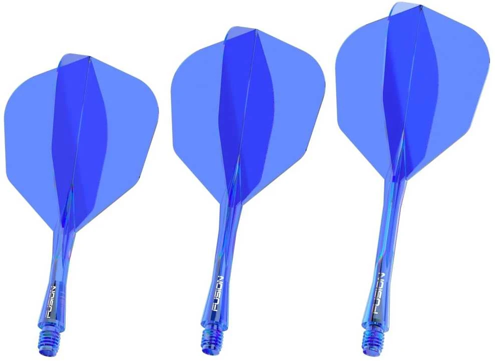 Smiginio strėlyčių integruota kotelio ir sparnelio sistema Winmau Fusion Integrated Flight Shaft 6 Intermediate Mėlyna
