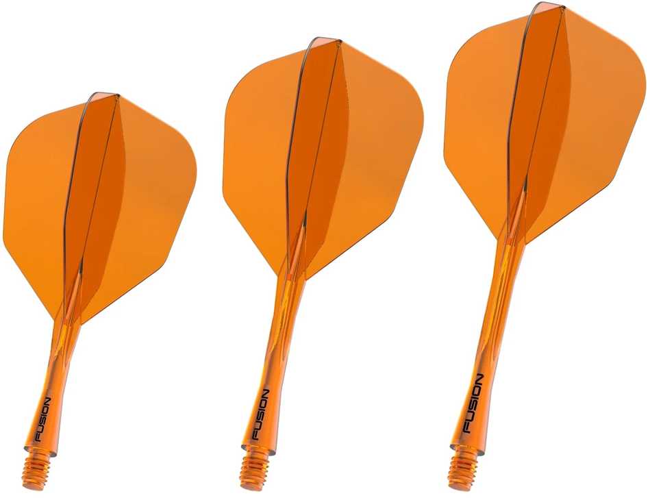 Smiginio strėlyčių integruota kotelio ir sparnelio sistema Winmau Fusion Integrated Flight Shaft 6 Oranžinis