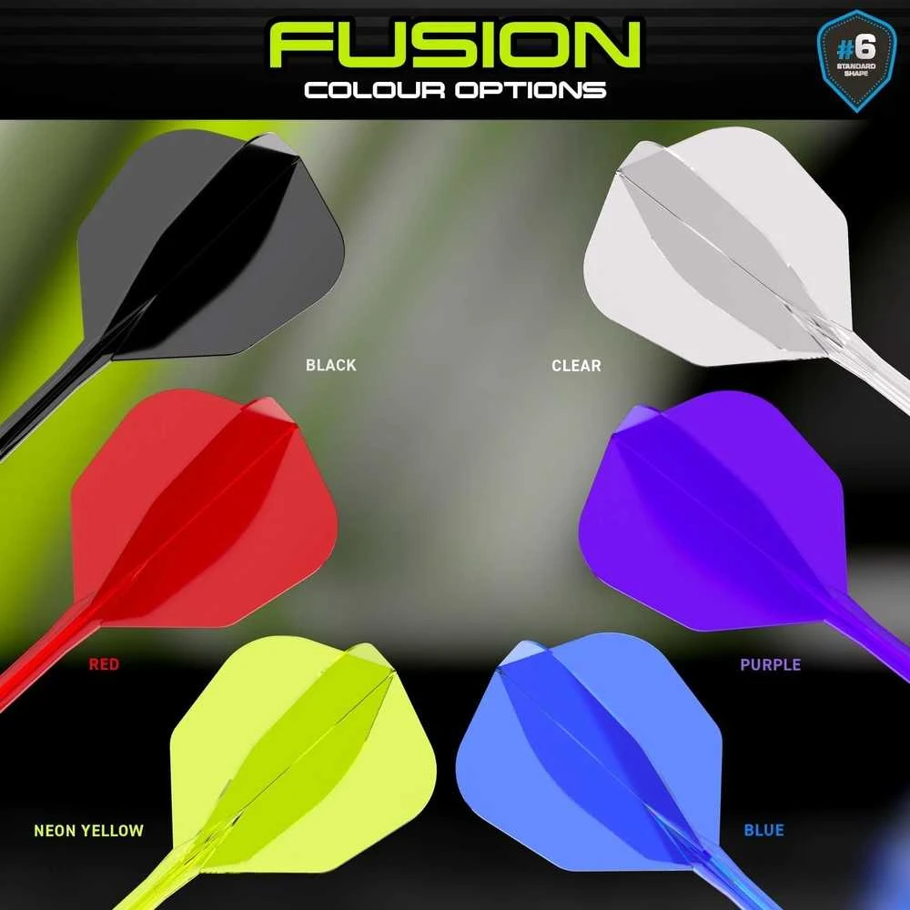 Smiginio strėlyčių integruota kotelio ir sparnelio sistema Winmau Fusion Integrated Flight Shaft 6 Intermediate Mėlyna