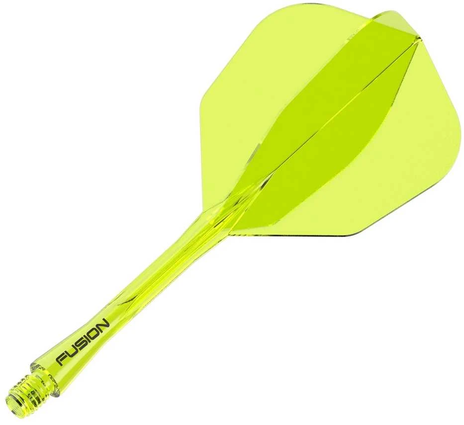 Smiginio strėlyčių integruota kotelio ir sparnelio sistema Winmau Fusion Integrated Flight Shaft 6 Intermediate Geltona