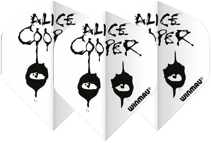Smiginio strėlyčių sparneliai Winmau Alice Cooper Baltas
