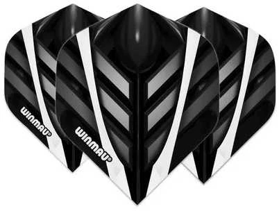 Smiginio strėlyčių sparneliai Winmau Mega Standard Juodas / Baltas / Pilkas