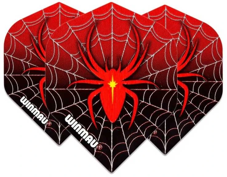 Smiginio strėlyčių sparneliai Winmau Mega Raudona Spider Standard