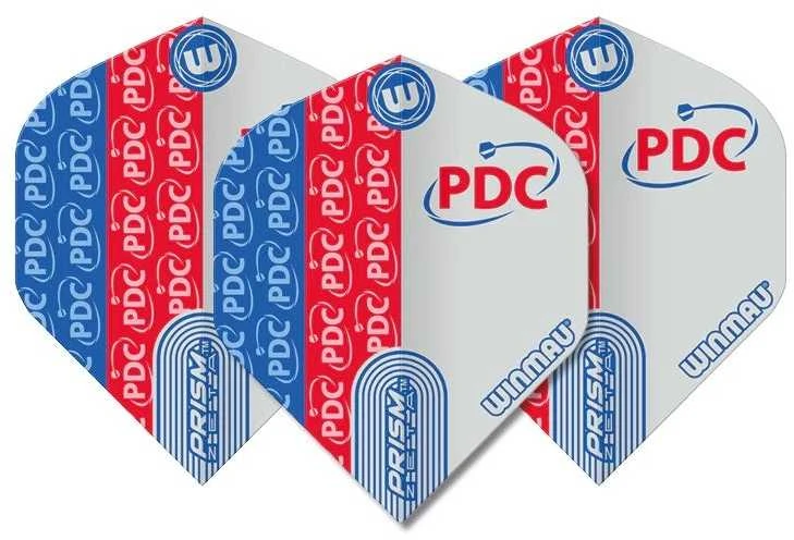 Smiginio strėlyčių sparneliai Winmau Prism Zeta Raudona / Mėlyna / Baltas