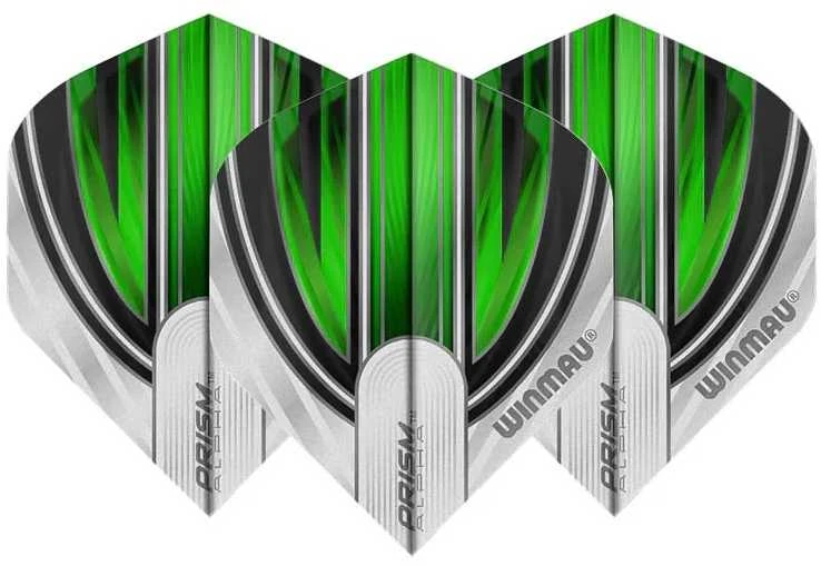 Smiginio strėlyčių sparneliai Winmau Prism Alpha Baltas / Juodas / Žalias