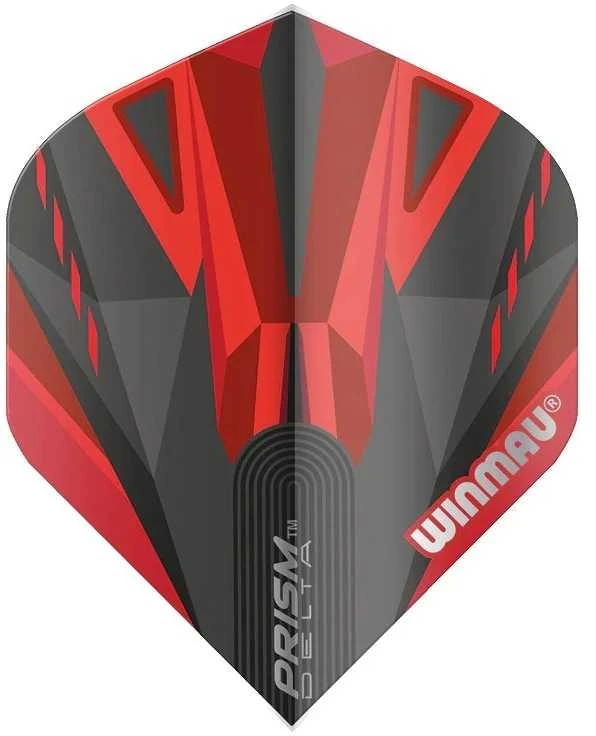 Smiginio strėlyčių sparneliai Winmau Prism Delta Juodas / Raudona