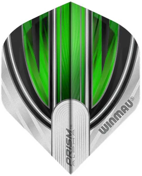 Smiginio strėlyčių sparneliai Winmau Prism Alpha Baltas / Juodas / Žalias