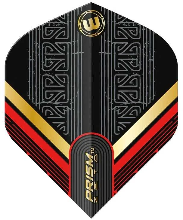 Smiginio strėlyčių sparneliai Winmau Prism Zeta Juodas / Raudona / Gold