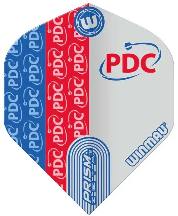 Smiginio strėlyčių sparneliai Winmau Prism Zeta Raudona / Mėlyna / Baltas
