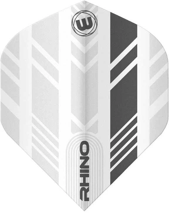 Smiginio strėlyčių sparneliai Winmau Rhino Baltas and Pilkas Flights