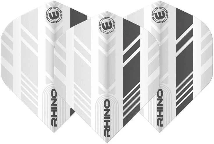 Smiginio strėlyčių sparneliai Winmau Rhino Baltas and Pilkas Flights