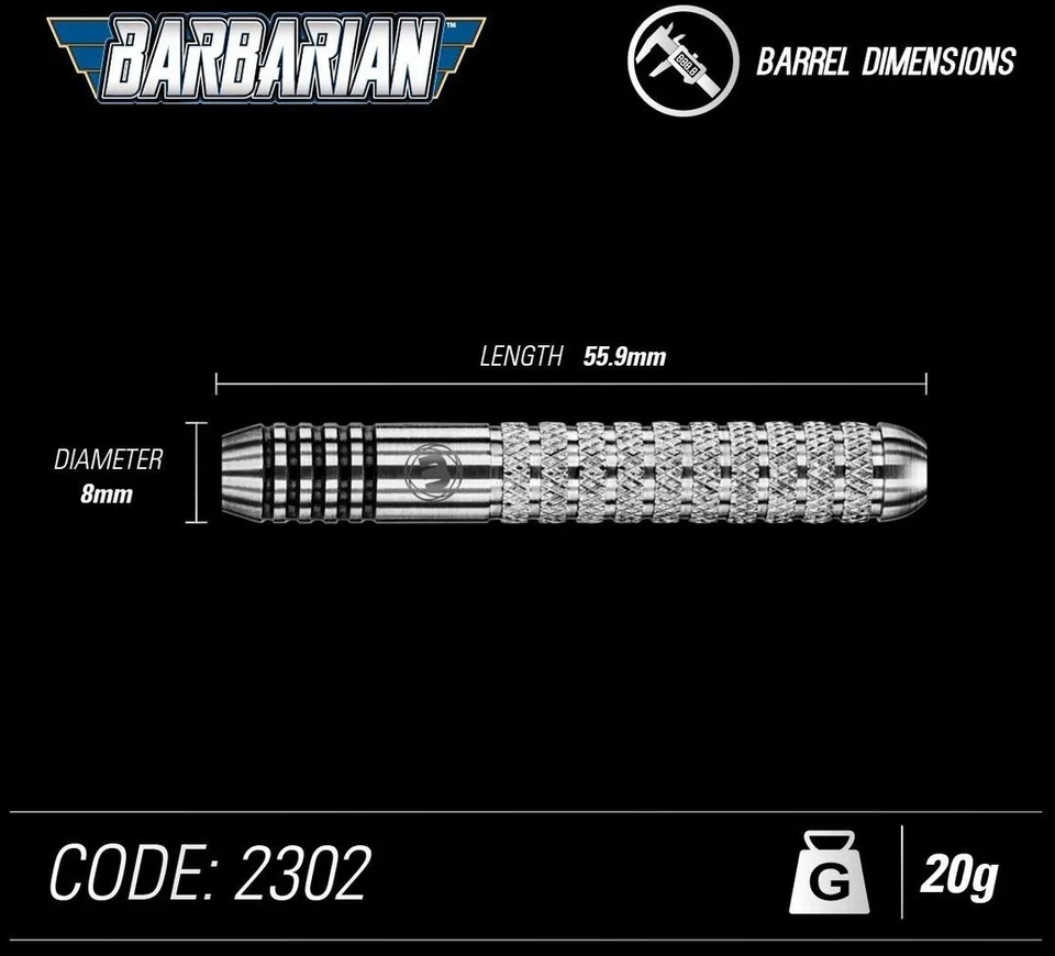 Smiginio strėlytės Winmau Barbarian, 24 g