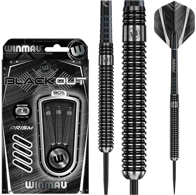 Smiginio strėlytės Winmau Blackout 1, 22 g, 90 % volframo