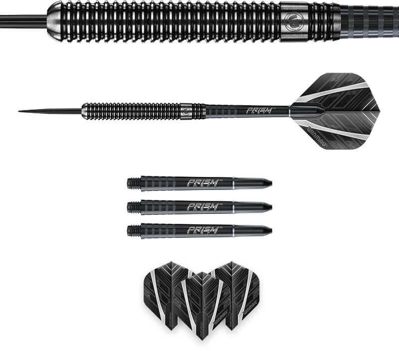 Smiginio strėlytės Winmau Blackout 1 90% Steel Tip 23 g