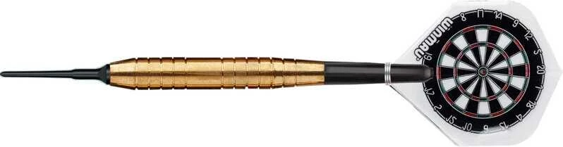 Smiginio strėlytės Winmau Broadside Brass 16 g Barrel / ~18 g Full Weight soft tip