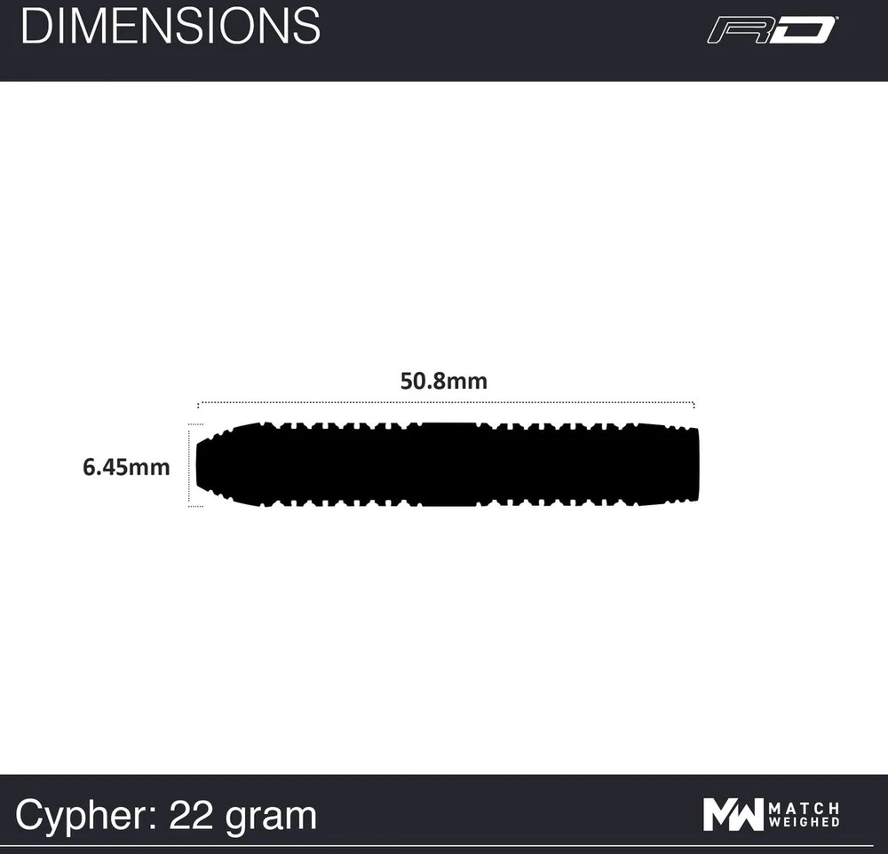 Smiginio strėlytės Winmau Cypher, 22 g, 90 % volframo