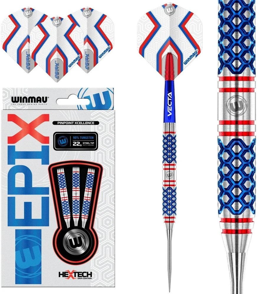 Smiginio strėlytės Winmau Epix, 22 g, 90 % volframo