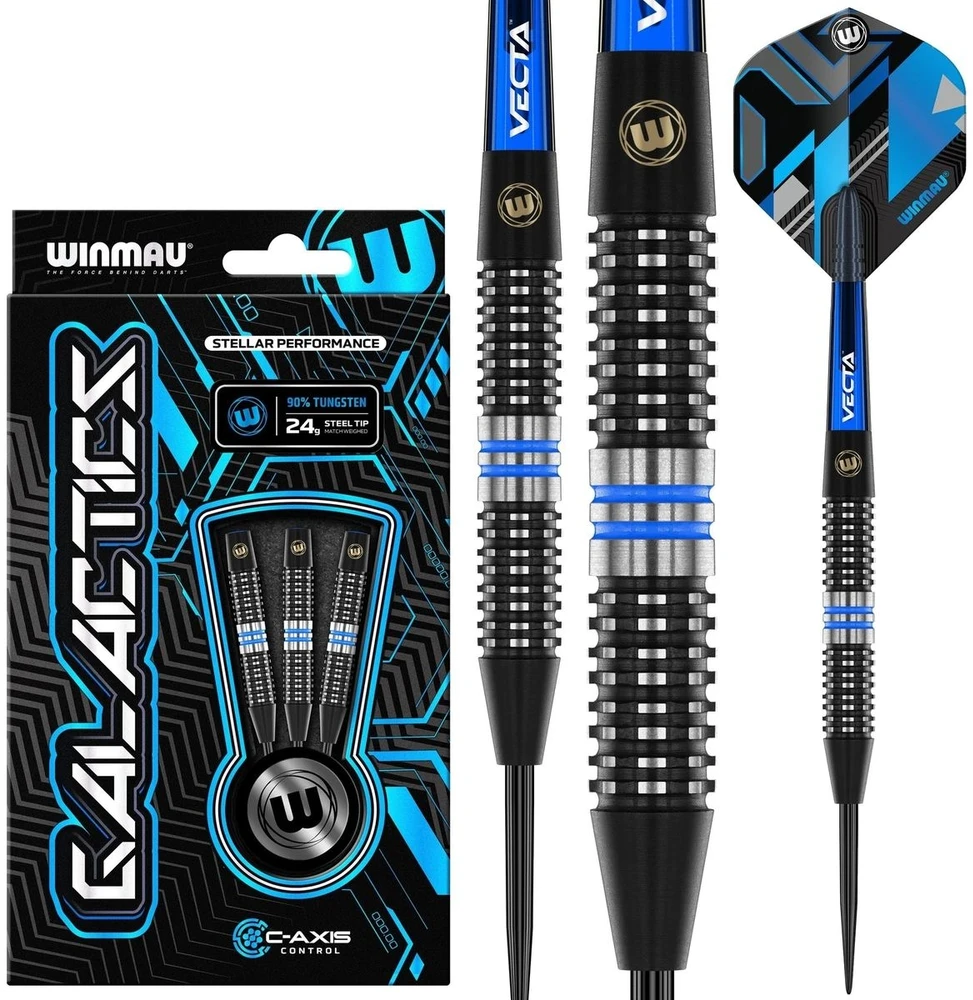 Smiginio strėlytės Winmau Galactics, 24 g, 90 % volframo