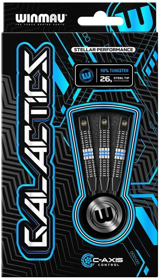 Smiginio strėlytės Winmau Galactics 90% Steel Tip 24 g