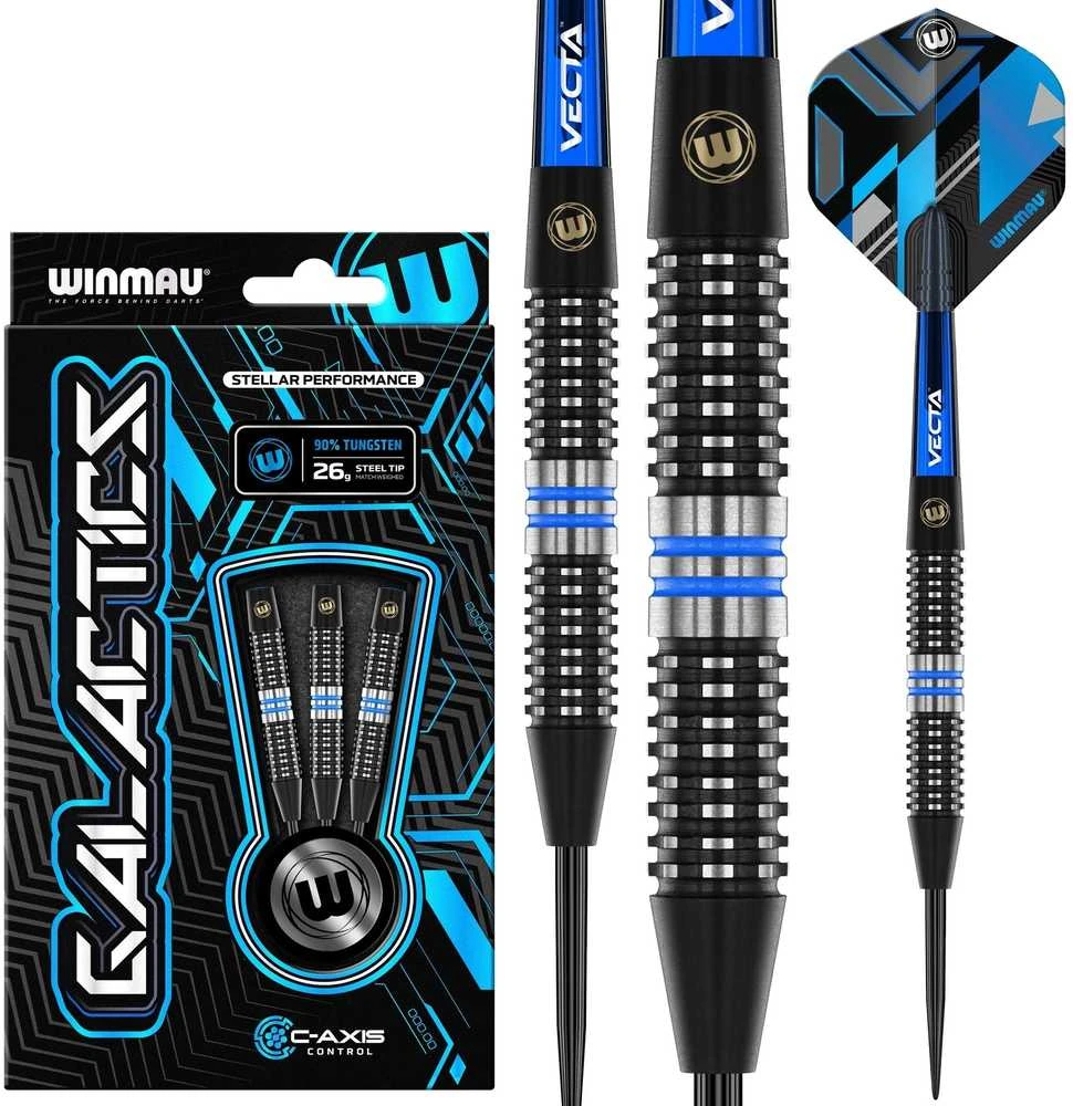 Smiginio strėlytės Winmau Galactics 90% Steel Tip 24 g