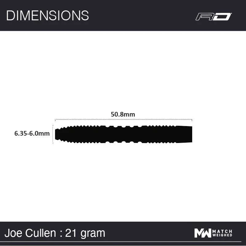 Smiginio strėlytės Winmau Joe Cullen S.E. 90% Steel Tip 22g