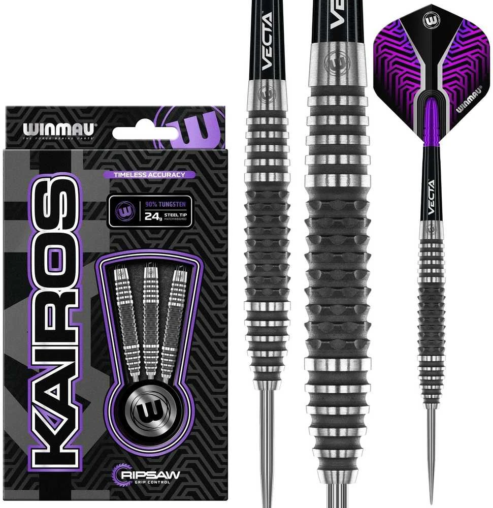 Smiginio strėlytės Winmau Kairos 02 90% Steel Tip 24 g