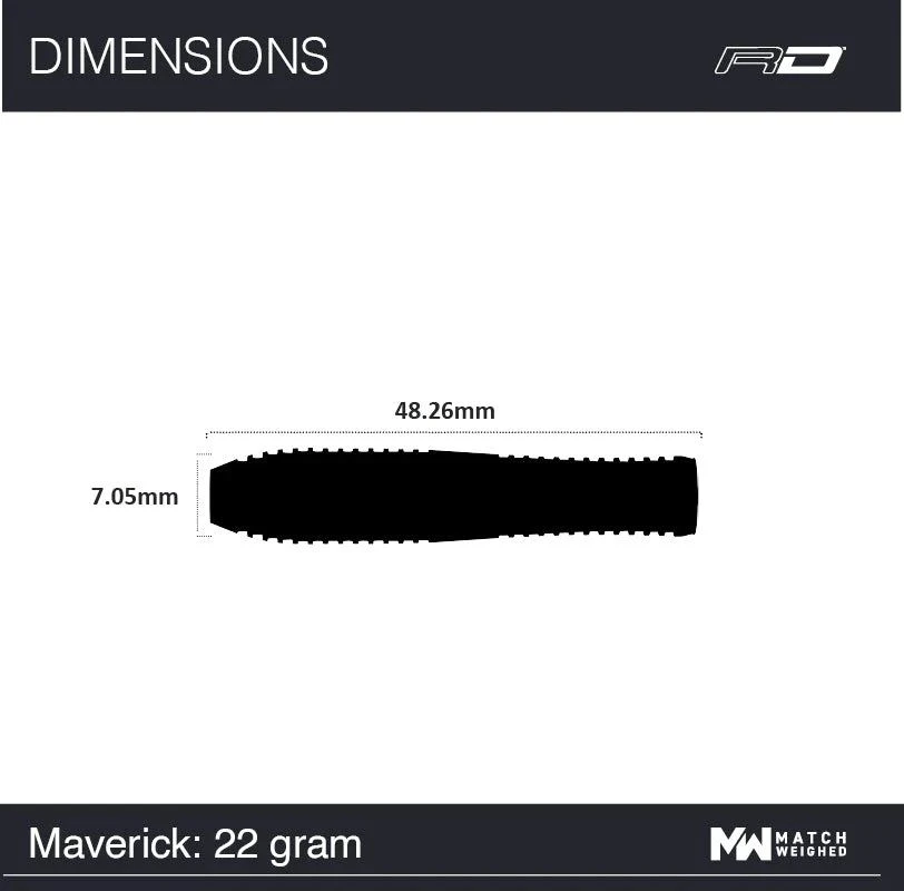 Smiginio strėlytės Winmau Maverick, 22 g, 80 % volframo