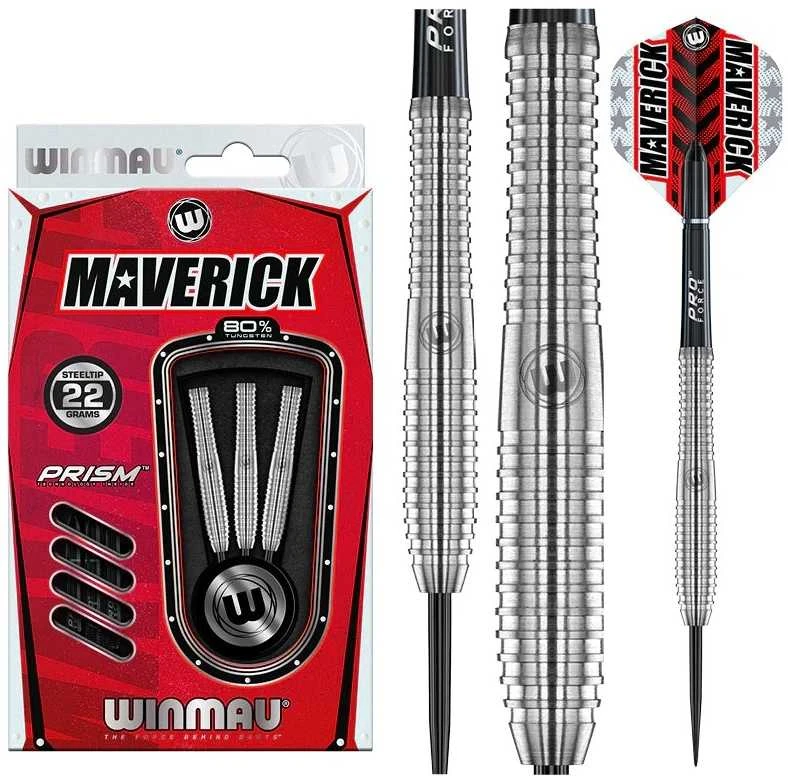 Smiginio strėlytės Winmau Maverick 80% Steel Tip 23 g