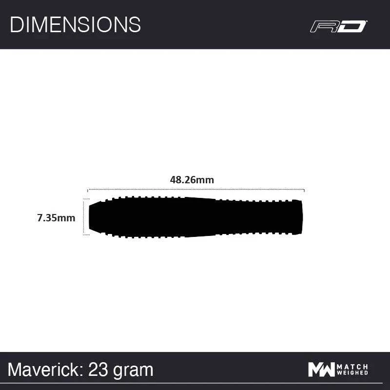 Smiginio strėlytės Winmau Maverick 80% Steel Tip 24 g
