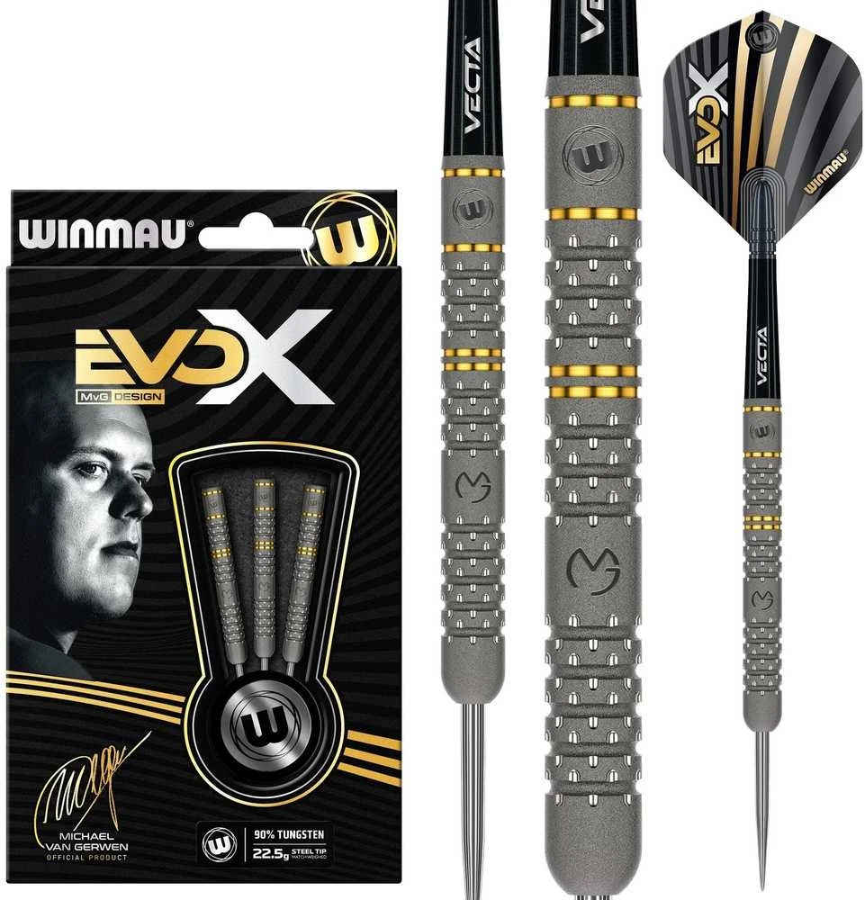 Smiginio strėlytės Winmau MVG Evo X 90% Steel Tip, 22.5g