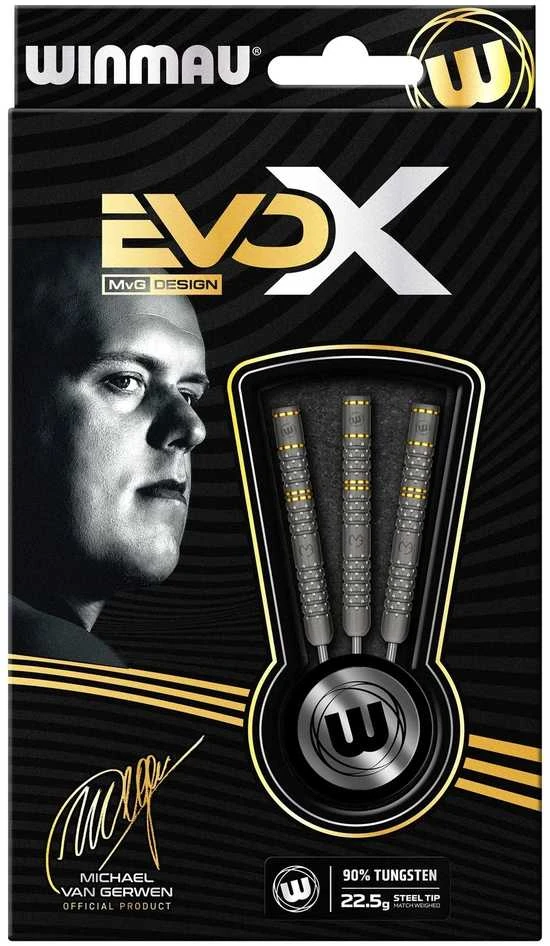 Smiginio strėlytės Winmau MVG Evo X 90% Steel Tip, 22.5g
