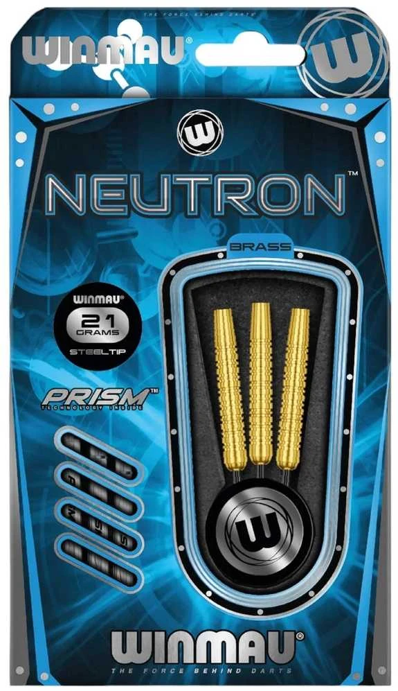 Smiginio strėlytės Winmau Neutron Brass 18 g Barrel / ~20 g Full Weight soft tip