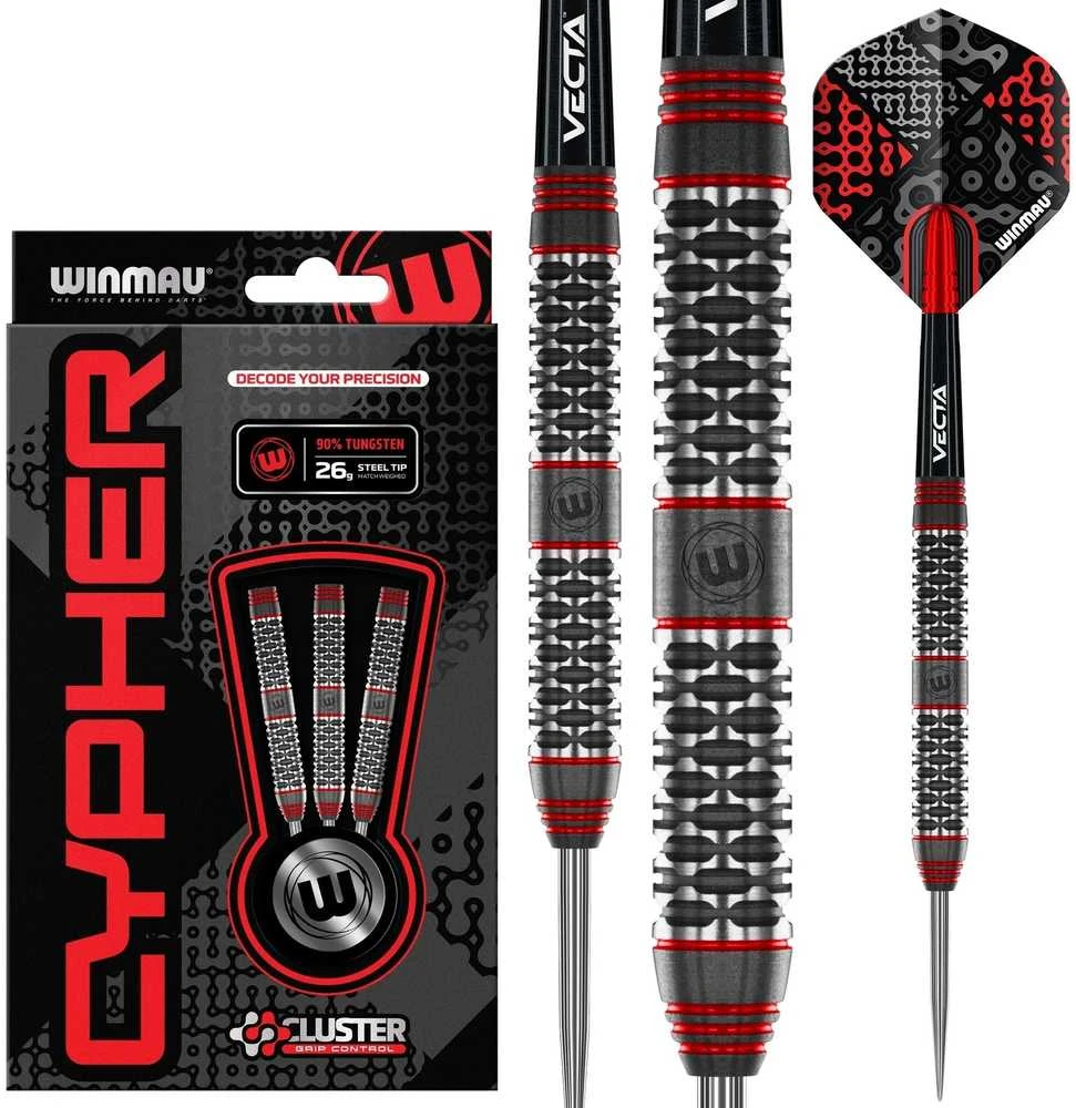 Smiginio strėlytės Winmau Cypher 90% Steel Tip 22 g