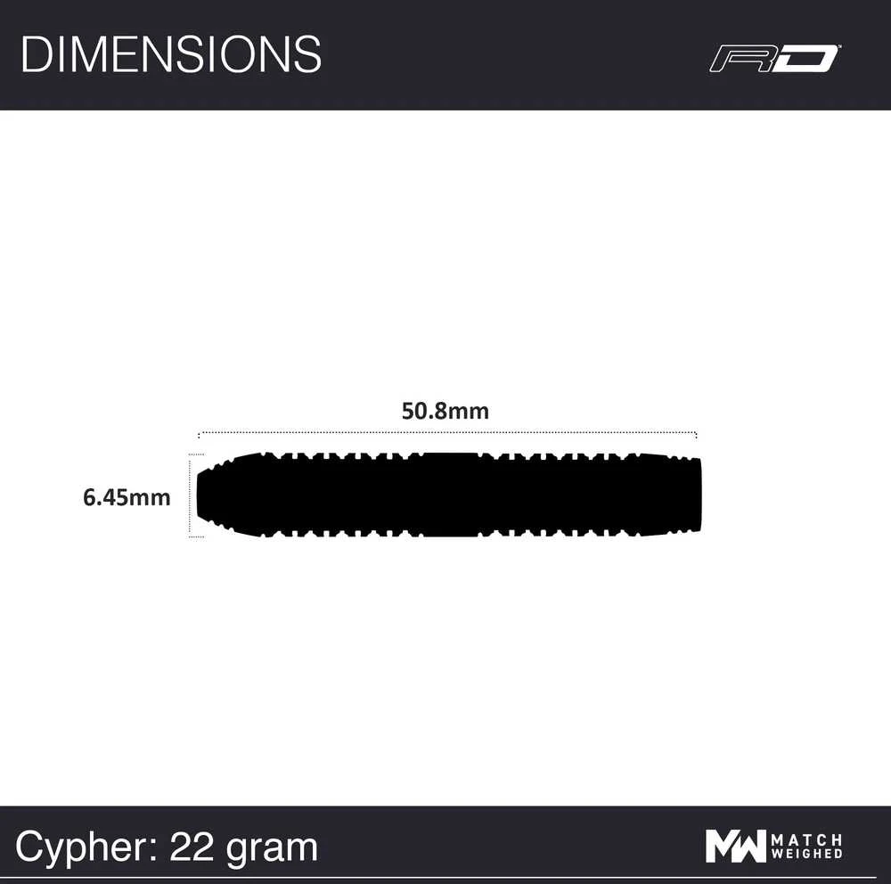 Smiginio strėlytės Winmau Cypher 90% Steel Tip 22 g