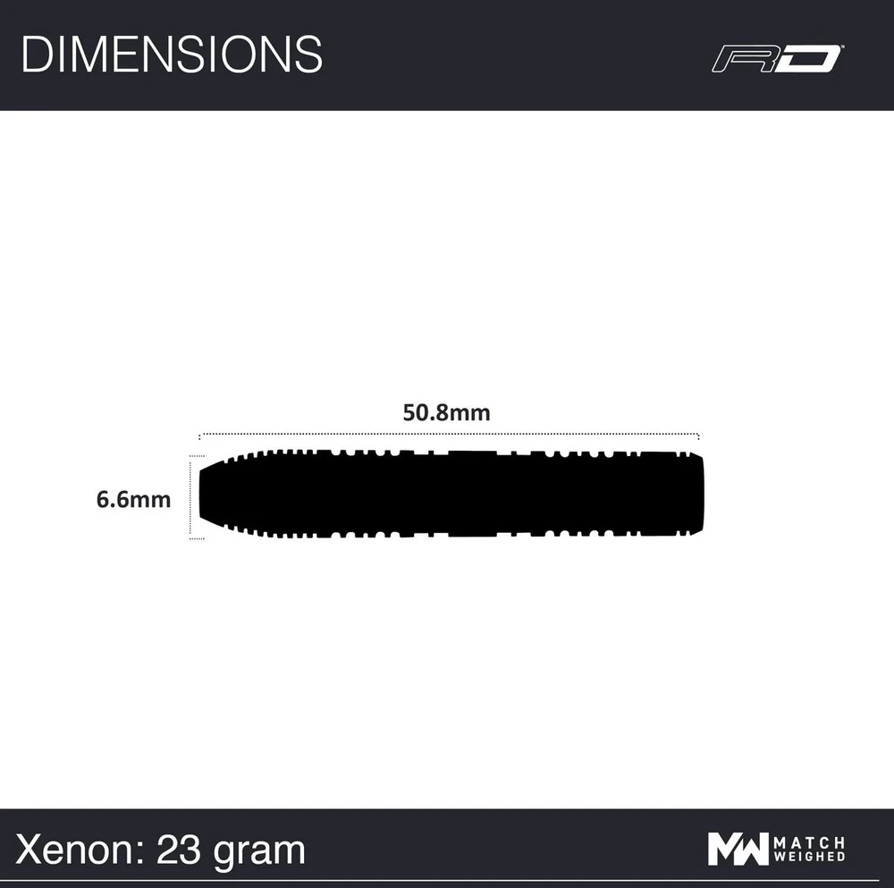 Smiginio strėlytės Winmau Xenon, 24 g, 90 % volframo
